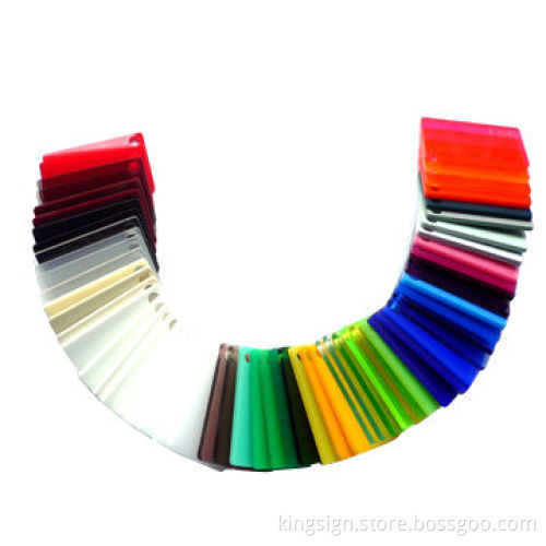 Plexiglass, 100% virgin, 50% virgin and 100% recycle